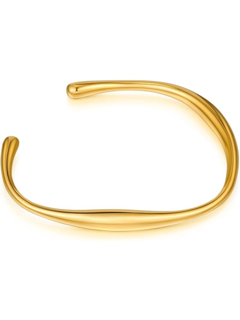 Stylish Teardrop Cuff Bangle Bracelet for Women - Elegant Fashion Jewelry